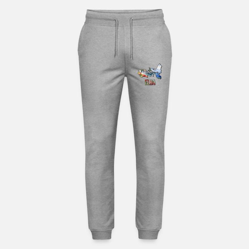 Mappa Acquerello Elba - Pantaloni da jogger unisex ed ecologici Mover di Stanley/Stella - grigio melange