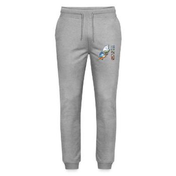 Aquarell Landkarte Isle of Man - Stanley/Stella Unisex Bio Jogginghose Mover  - Grau meliert - Vorne - Marisol (170cm) & Nik (191cm)