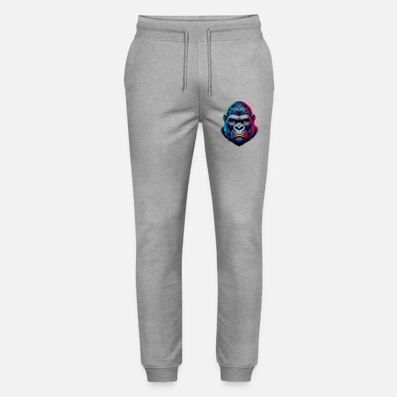 Gorilla - Stanley/Stella Unisex Bio Jogginghose Mover  - Grau meliert