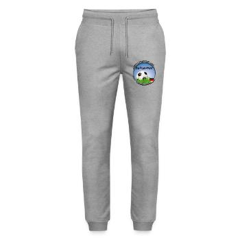 Football Germany - Stanley/Stella Mover Unisex Organic Jogging Trousers - heather grey - Front - Marisol (170cm) & Nik (191cm)