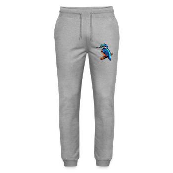 Martin-pêcheur - Pantalon de jogging bio MOVER Stanley/Stella unisexe - gris chiné - Devant - Marisol (170cm) & Nik (191cm)