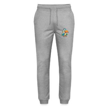 Toucan Cute Cartoon Character Kawaii Clipart - Stanley/Stella Mover Unisex Organic Jogging Trousers - heather grey - Front - Marisol (170cm) & Nik (191cm)