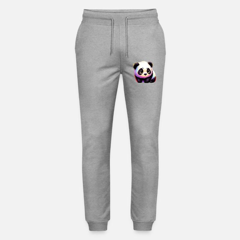 Panda - Stanley/Stella Unisex Bio Jogginghose Mover  - Grau meliert