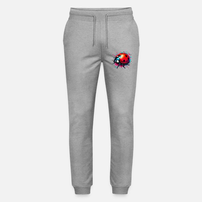 Marienkäfer - Stanley/Stella Unisex Bio Jogginghose Mover  - Grau meliert