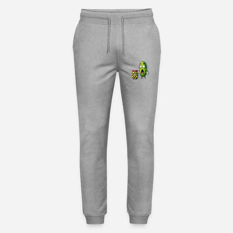 Lustiges Gurken Design - Stanley/Stella Unisex Bio Jogginghose Mover  - Grau meliert