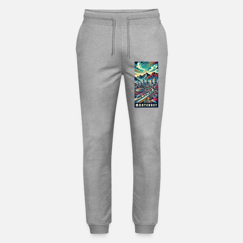 Monterrey Mexiko Stadt Reise Design - Stanley/Stella Unisex Bio Jogginghose Mover  - Grau meliert