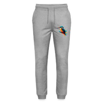 Martin-pêcheur - Pantalon de jogging bio MOVER Stanley/Stella unisexe - gris chiné - Devant - Marisol (170cm) & Nik (191cm)