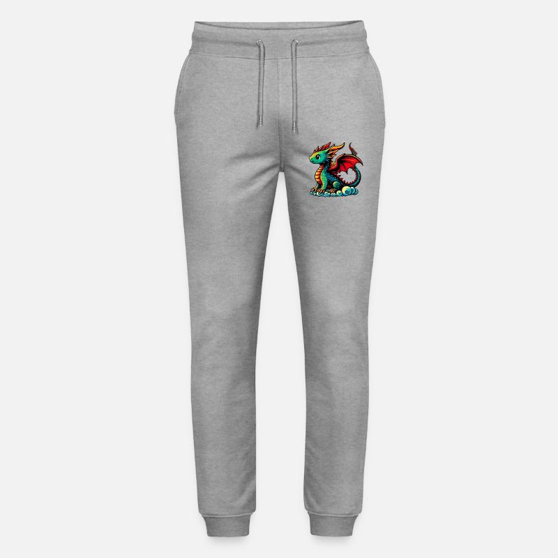 Drache - Stanley/Stella Unisex Bio Jogginghose Mover - Grau meliert