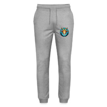 Goat Colorful Kawaii Cartoon Character Clipart Pet - Stanley/Stella Mover Unisex Organic Jogging Trousers - heather grey - Front - Marisol (170cm) & Nik (191cm)