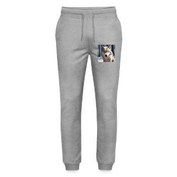 Loup - Pantalon de jogging bio MOVER Stanley/Stella unisexe - gris chiné - Devant - Marisol (170cm) & Nik (191cm)