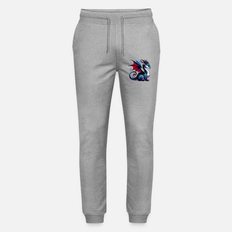 Dragon - Stanley/Stella Mover Unisex Organic Jogging Trousers - heather grey