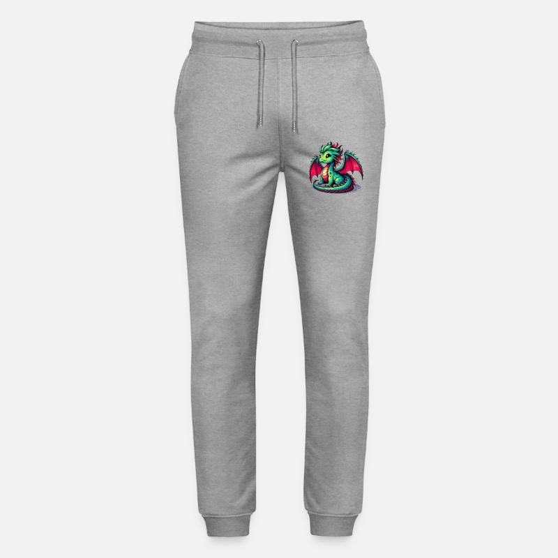 Dragon - Stanley/Stella Mover Unisex Organic Jogging Trousers - heather grey