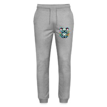 Koala - Stanley/Stella Mover Unisex Organic Jogging Trousers - heather grey - Front - Marisol (170cm) & Nik (191cm)