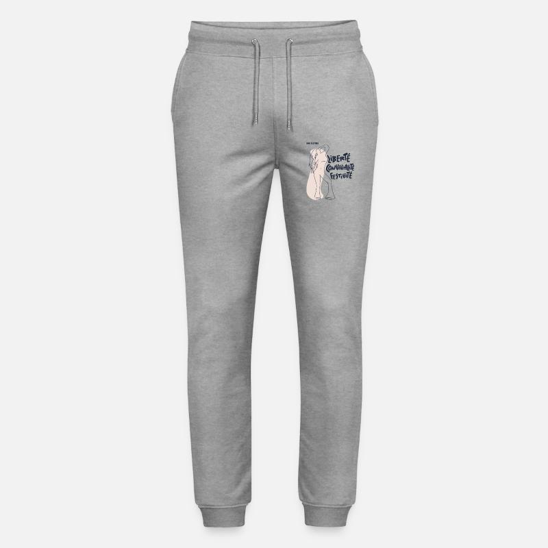 Fühl dich frei Mädchen - Stanley/Stella Unisex Bio Jogginghose Mover  - Grau meliert