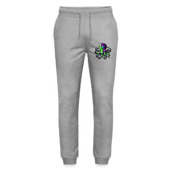 Krake - Stanley/Stella Unisex Bio Jogginghose Mover  - Grau meliert - Vorne - Marisol (170cm) & Nik (191cm)