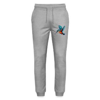 Martin-pêcheur - Pantalon de jogging bio MOVER Stanley/Stella unisexe - gris chiné - Devant - Marisol (170cm) & Nik (191cm)