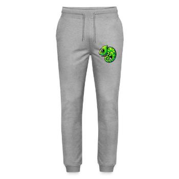 Caméléon - Pantalon de jogging bio MOVER Stanley/Stella unisexe - gris chiné - Devant - Marisol (170cm) & Nik (191cm)