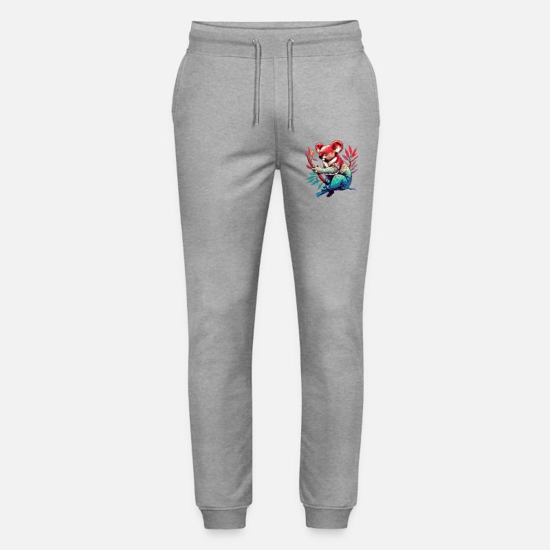 Koala - Stanley/Stella Unisex Bio Jogginghose Mover  - Grau meliert
