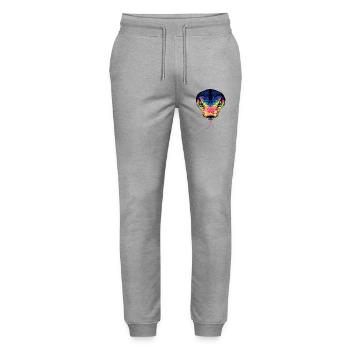 Snake Python Cobra Mamba Rattlesnake Snake - Stanley/Stella Mover Unisex Organic Jogging Trousers - heather grey - Front - Marisol (170cm) & Nik (191cm)