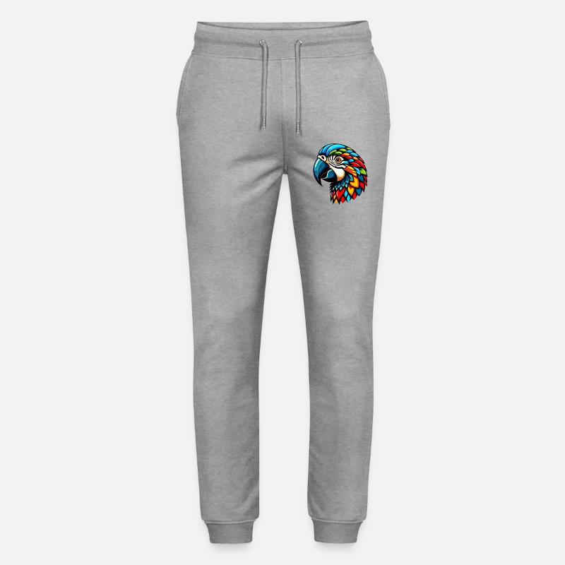 Harlekin Papagei - Stanley/Stella Unisex Bio Jogginghose Mover  - Grau meliert