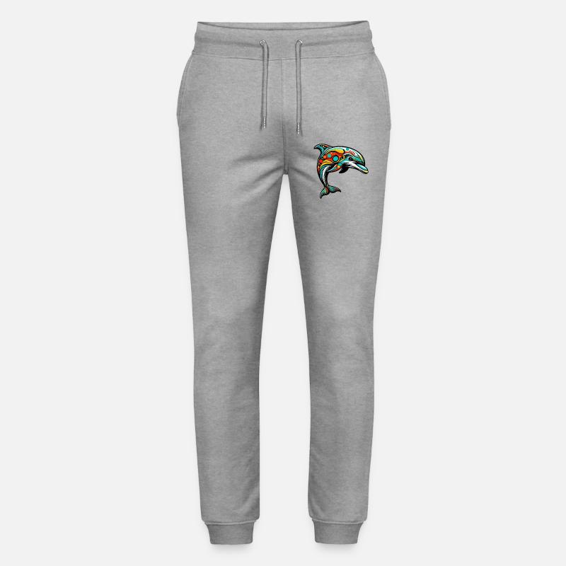 Delfin - Stanley/Stella Unisex Bio Jogginghose Mover  - Grau meliert