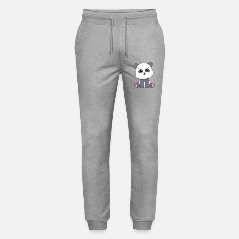 Panda Pandabär - Stanley/Stella Unisex Bio Jogginghose Mover  - Grau meliert