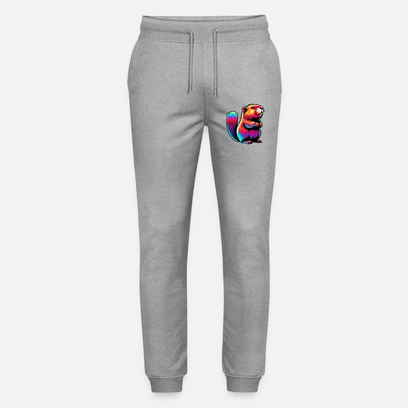 Bieber - Stanley/Stella Unisex Bio Jogginghose Mover  - Grau meliert