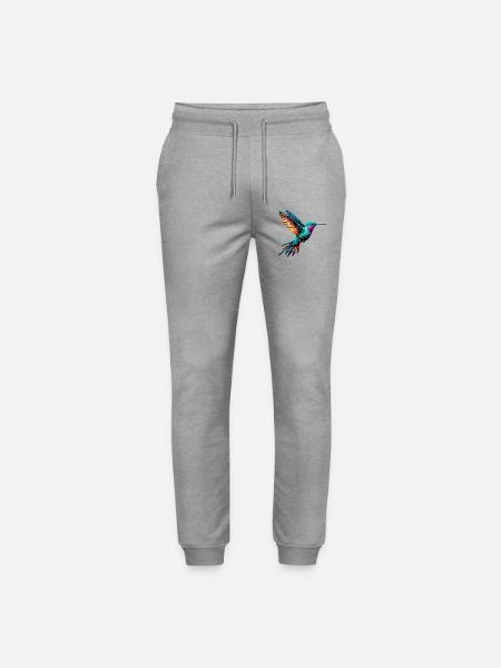 Hummingbird - Stanley/Stella Mover Unisex Organic Jogging Trousers - heather grey
