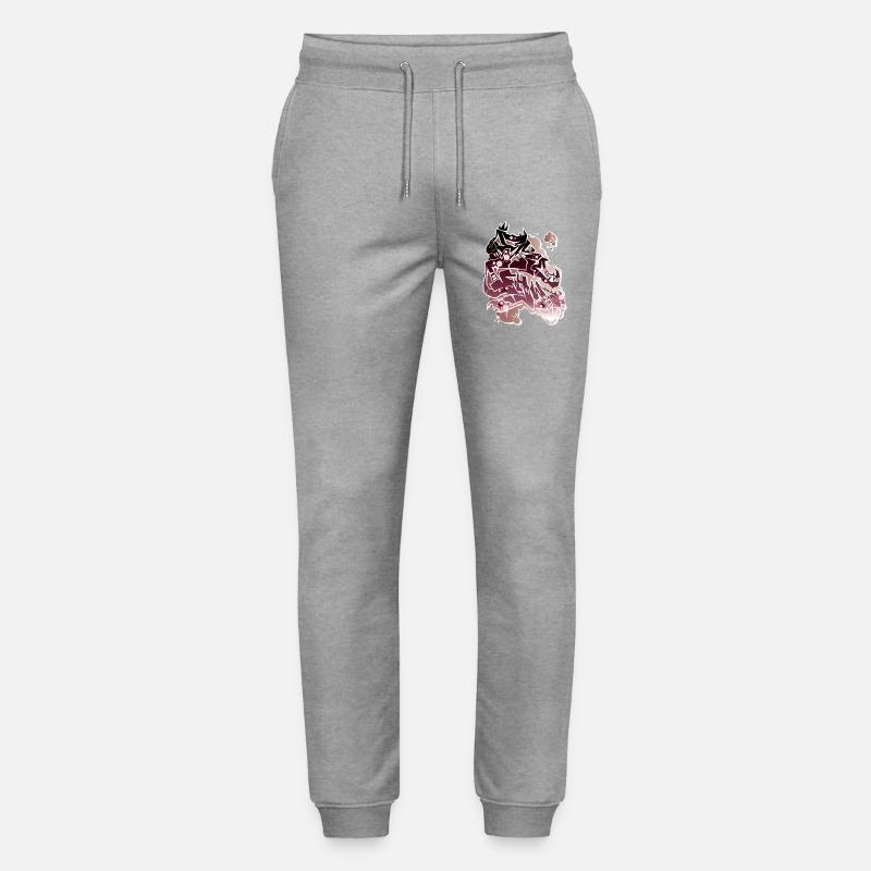 Dragon Graffito Abstract - Stanley/Stella Mover Unisex Organic Jogging Trousers - heather grey