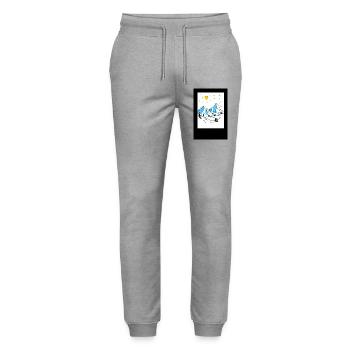 Berglandschaft im Sonnenlicht - Stanley/Stella Unisex Bio Jogginghose Mover  - Grau meliert - Vorne - Marisol (170cm) & Nik (191cm)