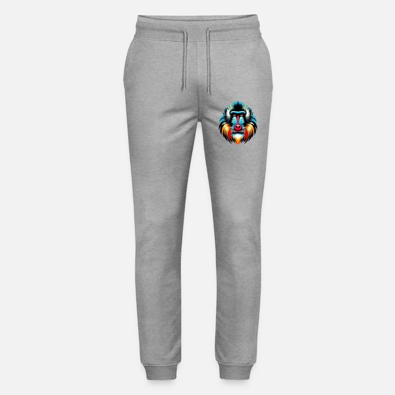 Mandrill-Affe - Stanley/Stella Unisex Bio Jogginghose Mover  - Grau meliert