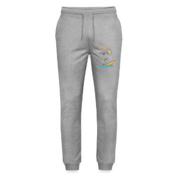 Follow the Sun - Stanley/Stella Unisex Bio Jogginghose Mover  - Grau meliert - Vorne - Marisol (170cm) & Nik (191cm)