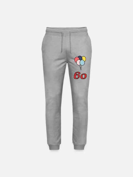 60. 60 ÅR. 60 ÅRS JUBILÆUM. 60-ÅRS FØDSELSDAG. - Stanley/Stella Mover økologiske unisex joggingbukser - grå meleret
