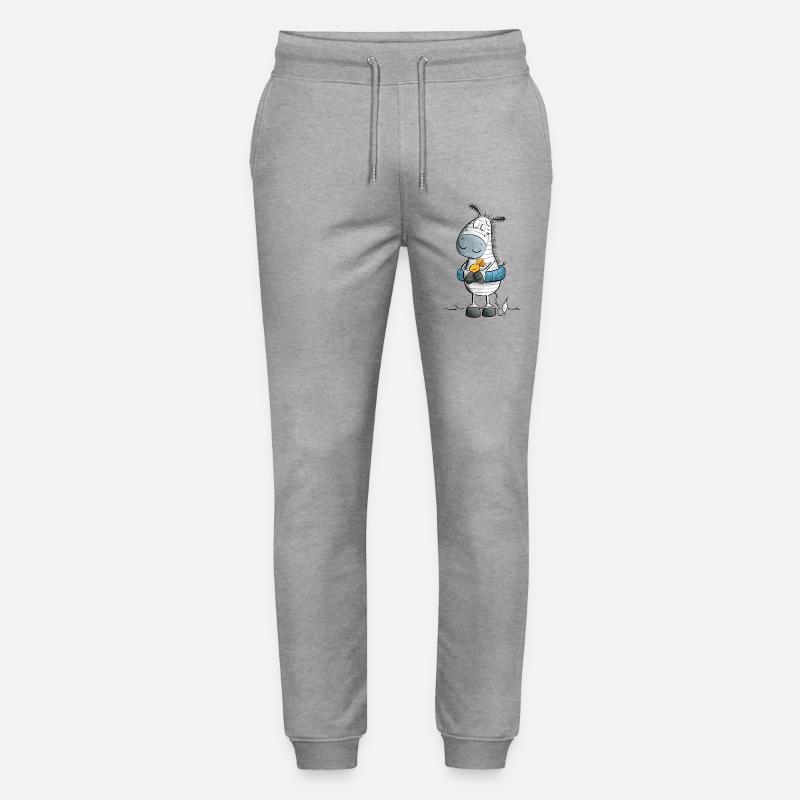 Zebra Summer Beach Float - Stanley/Stella Mover Unisex Organic Jogging Trousers - heather grey