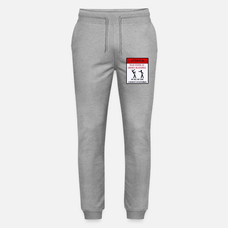 Ne pas me dire comment m'entraîner - Pantalon de jogging bio MOVER Stanley/Stella unisexe - gris chiné