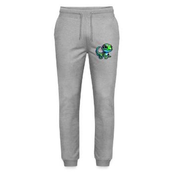 Gecko - Stanley/Stella Unisex Bio Jogginghose Mover  - Grau meliert - Vorne - Marisol (170cm) & Nik (191cm)