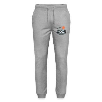 Gebirge - Stanley/Stella Unisex Bio Jogginghose Mover  - Grau meliert - Vorne - Marisol (170cm) & Nik (191cm)