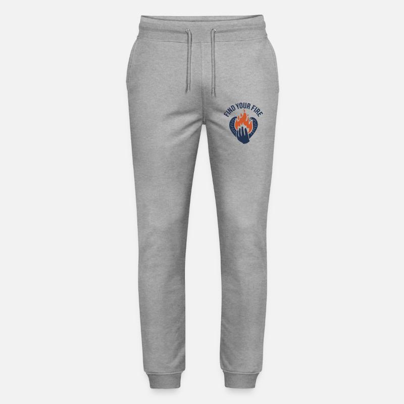Finde deine Feuerflamme - Stanley/Stella Unisex Bio Jogginghose Mover  - Grau meliert