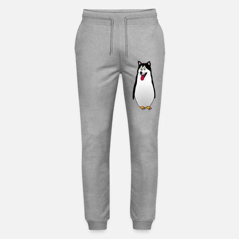 Pinguin Hund - Stanley/Stella Unisex Bio Jogginghose Mover  - Grau meliert