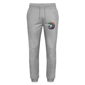 Hedgehog - Stanley/Stella Mover Unisex Organic Jogging Trousers - heather grey - Front - Marisol (170cm) & Nik (191cm)