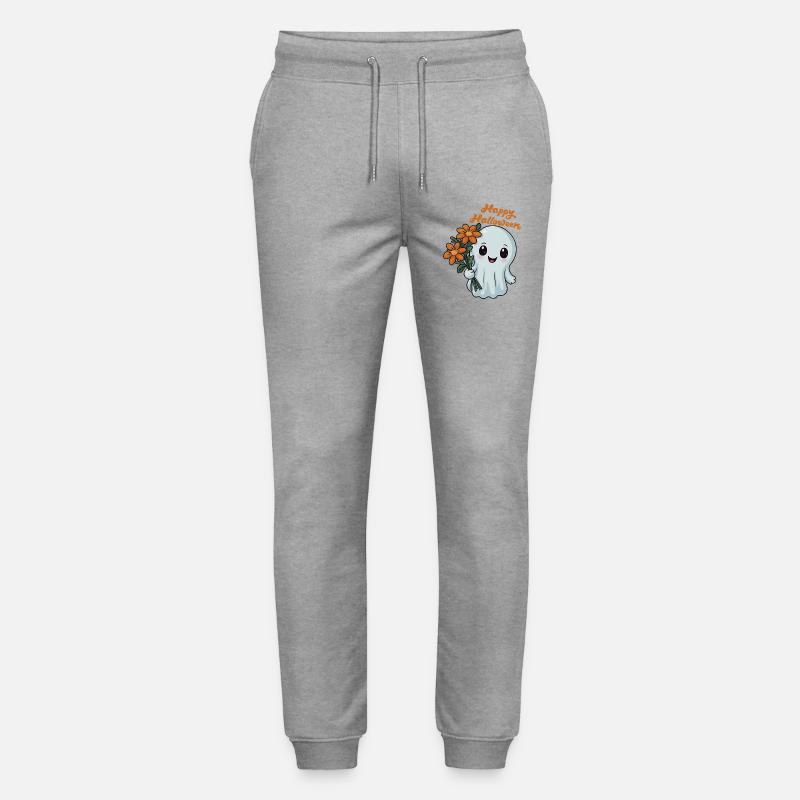 Happy Halloween Gespenst - Spooky Ghost - Stanley/Stella Unisex Bio Jogginghose Mover  - Grau meliert