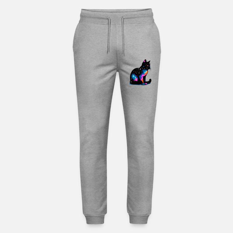 Katze - Stanley/Stella Unisex Bio Jogginghose Mover  - Grau meliert
