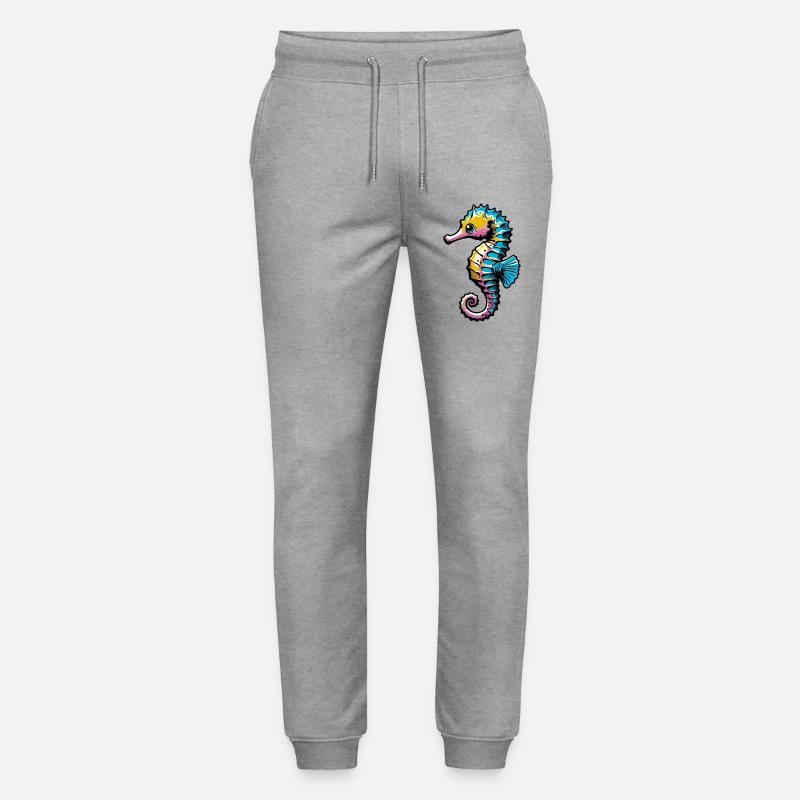 Seepferdchen - Stanley/Stella Unisex Bio Jogginghose Mover  - Grau meliert
