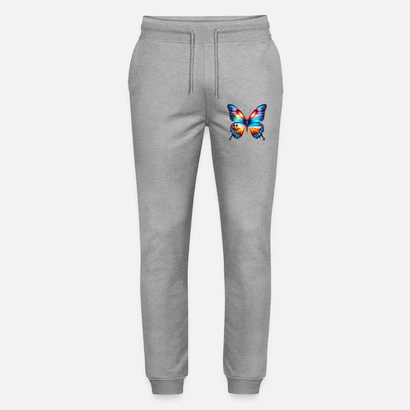 Schmetterling - Stanley/Stella Unisex Bio Jogginghose Mover  - Grau meliert