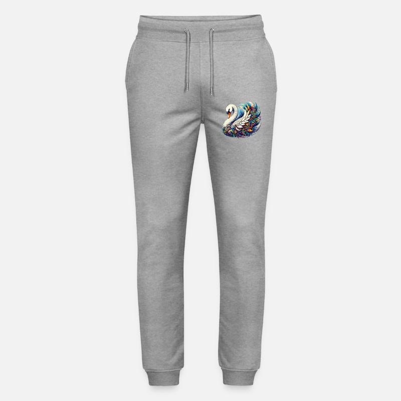 Schwan - Stanley/Stella Unisex Bio Jogginghose Mover  - Grau meliert