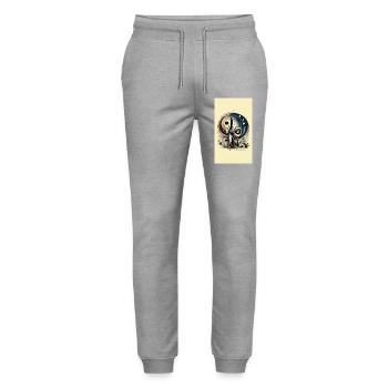 Wein 1 1 - Stanley/Stella Unisex Bio Jogginghose Mover  - Grau meliert - Vorne - Marisol (170cm) & Nik (191cm)