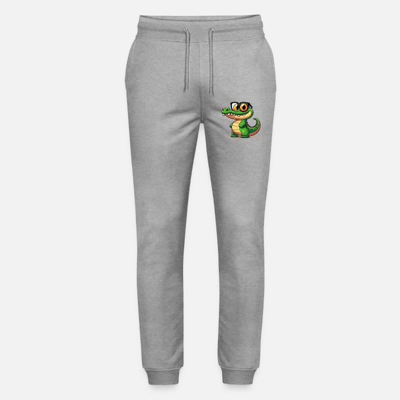 Alligator-Krokodil - Stanley/Stella Unisex Bio Jogginghose Mover  - Grau meliert