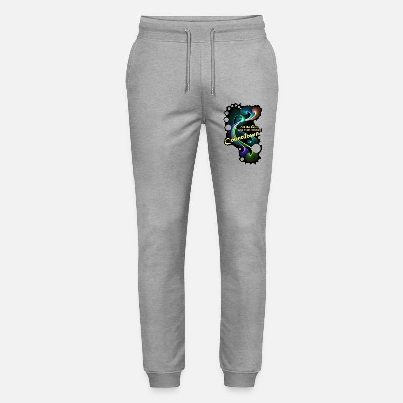 Countdown Smiling timer - Stanley/Stella Mover Unisex Organic Jogging Trousers - heather grey