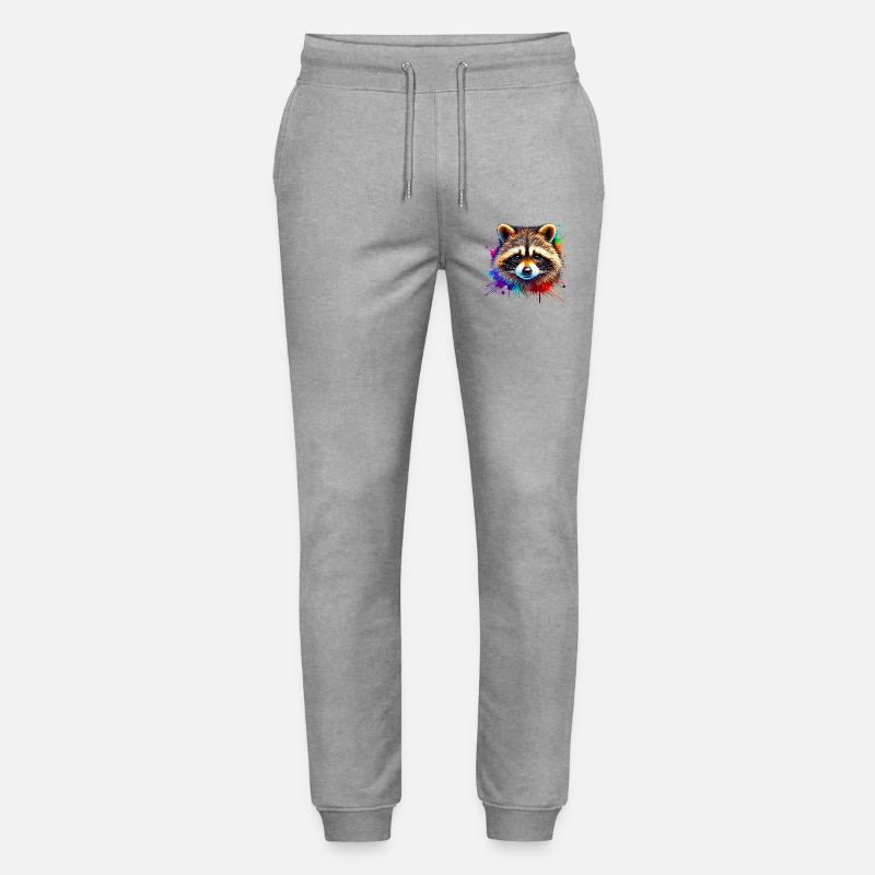 Waschbär - Stanley/Stella Unisex Bio Jogginghose Mover  - Grau meliert