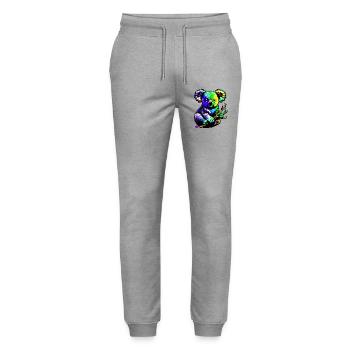 Koala - Stanley/Stella Unisex Bio Jogginghose Mover  - Grau meliert - Vorne - Marisol (170cm) & Nik (191cm)